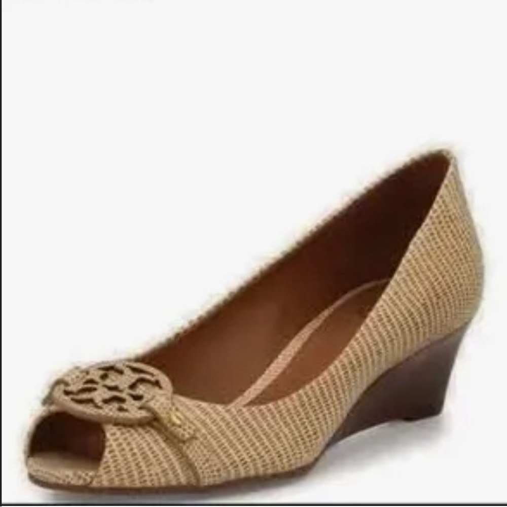 Tory Burch Mini Miller Open Toe Wedge